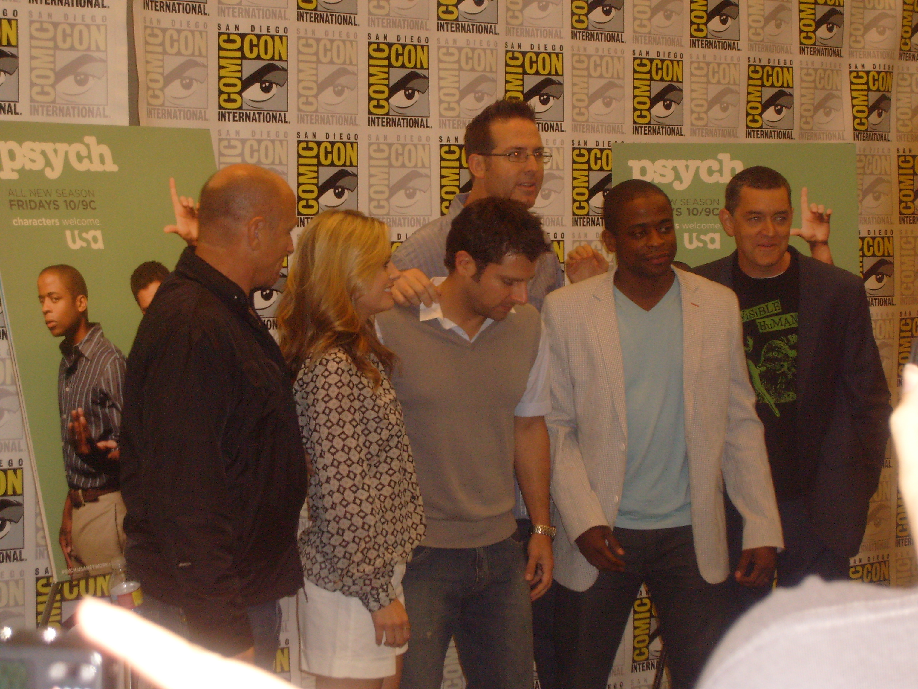 Psych Cast and Steve Franks